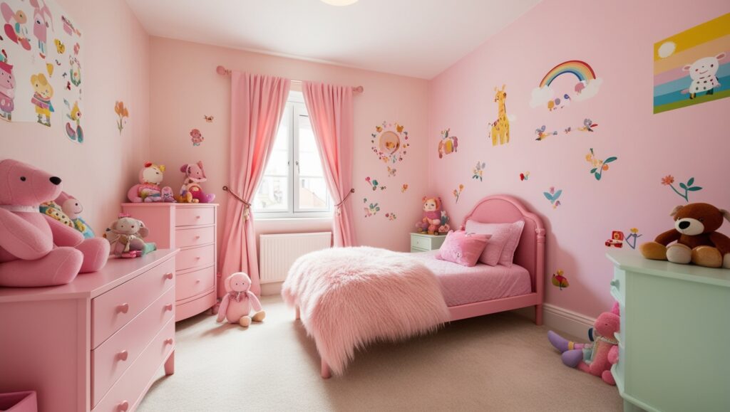 Chambre d’Enfant Rose et Pastel