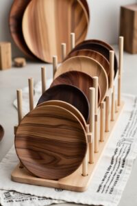 Assiette en bois
