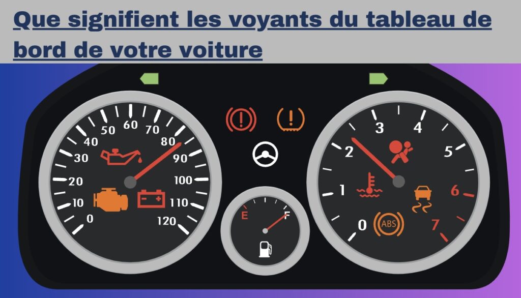 tableau de bord voiture signification