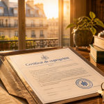 certificat de copropriété document clés appartement