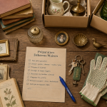 debarras maison cartons livres checklist
