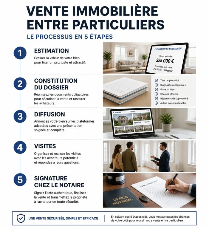 Étapes clés pour la vente maison sans agence