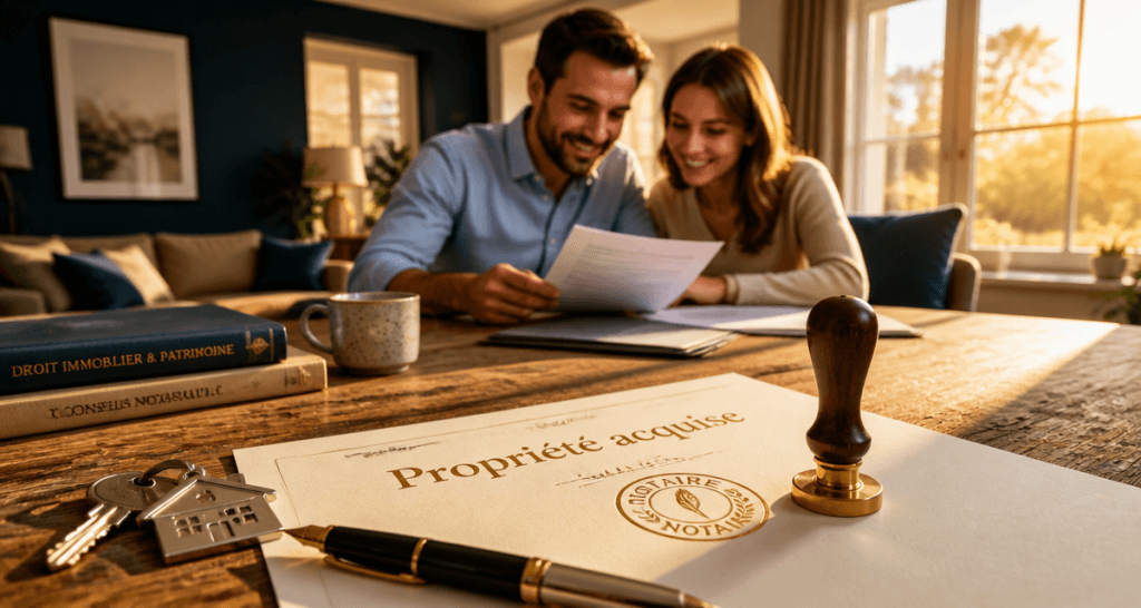 j ai fini de payer mon credit immobilier couple heureux propriete acquise