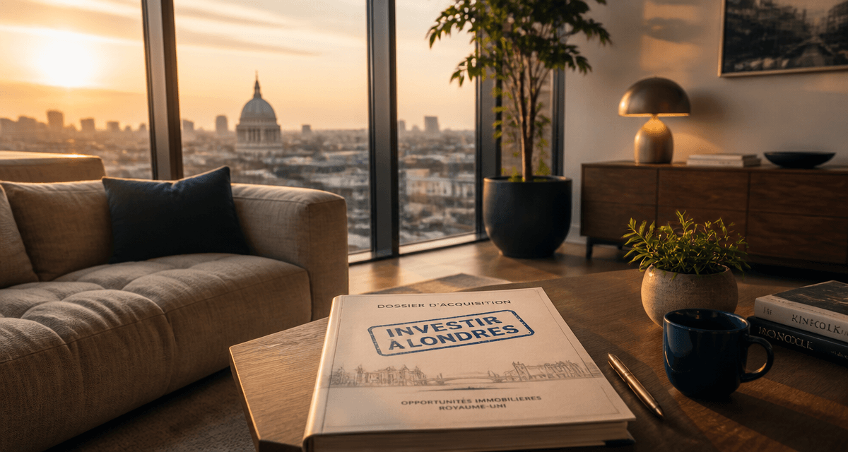 londres achat appartement vue sur toit coucher de soleil
