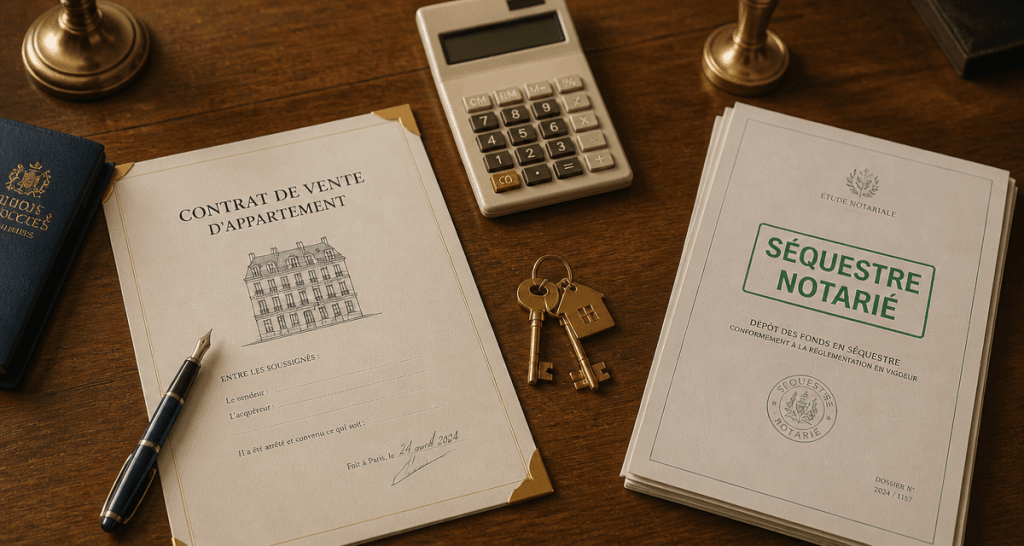 vente sans état daté documents séquestre notaire