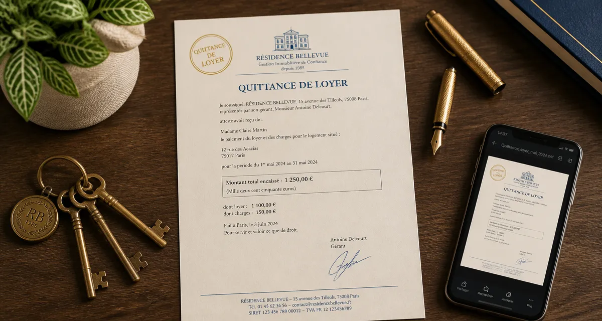 a quoi sert une quittance de loyer quittance signée sur bureau