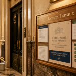 copropriété horaires travaux panneau affichage