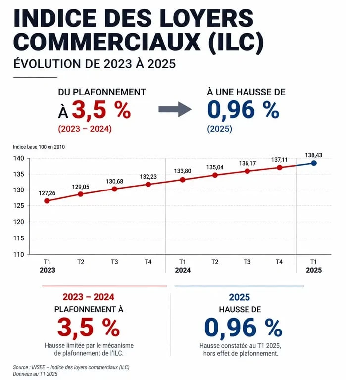 Évolution du plafonnement des loyers commerciaux 2025 et indice ILC