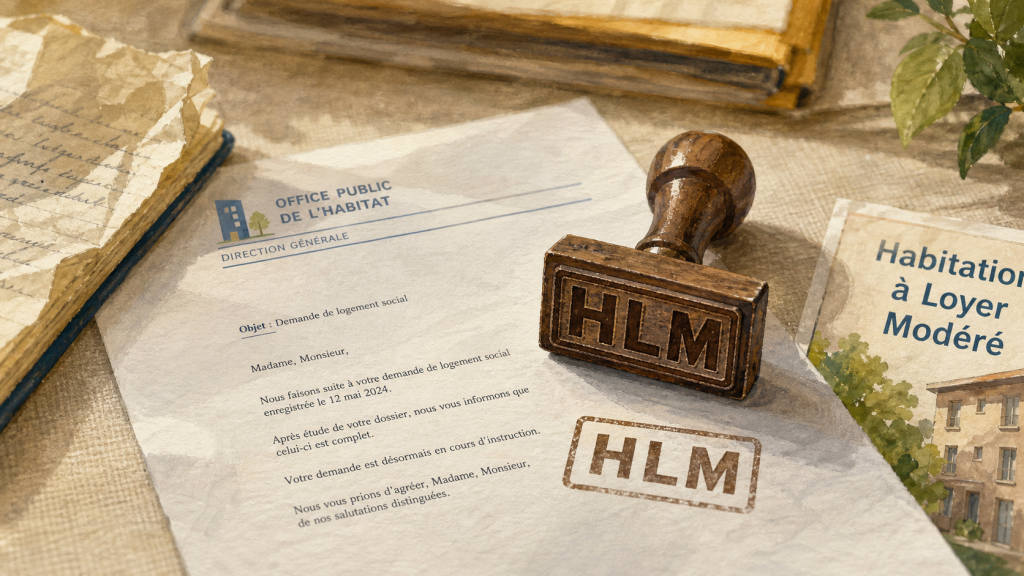 HLM abréviation : cachet administratif sur loyer modéré