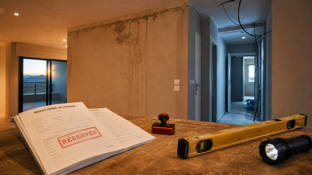 Les nouveaux constructeurs malfaçons : réserves sur procès-verbal de livraison, traces d’humidité