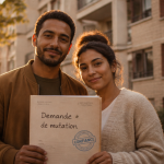 Mutation logement même bailleur devant HLM, dossier en main