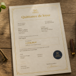 quittance de loyer pdf gratuit sur bureau