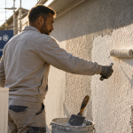 Décennale peintre : application peinture façade, rouleau et garantie décennale