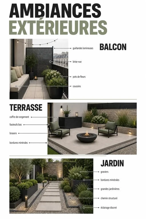 Déco jardin extérieur : idées d’ambiance pour terrasse, balcon et jardin