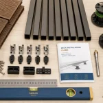 Kit terrasse prêt à poser : lames, lambourdes et visserie inox sur plots PVC