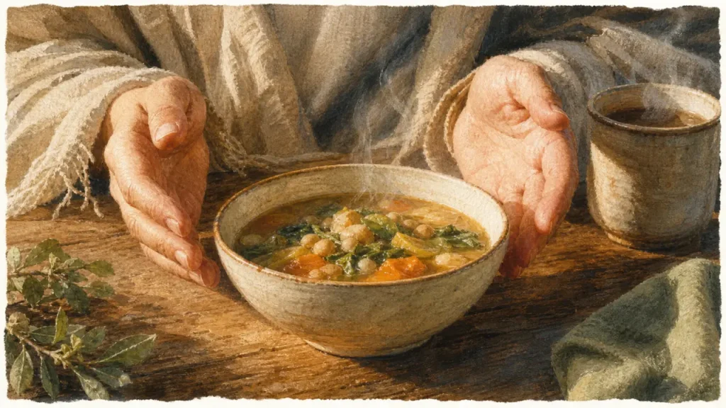 Mains froides : signification spirituelle, mains et bol tiède