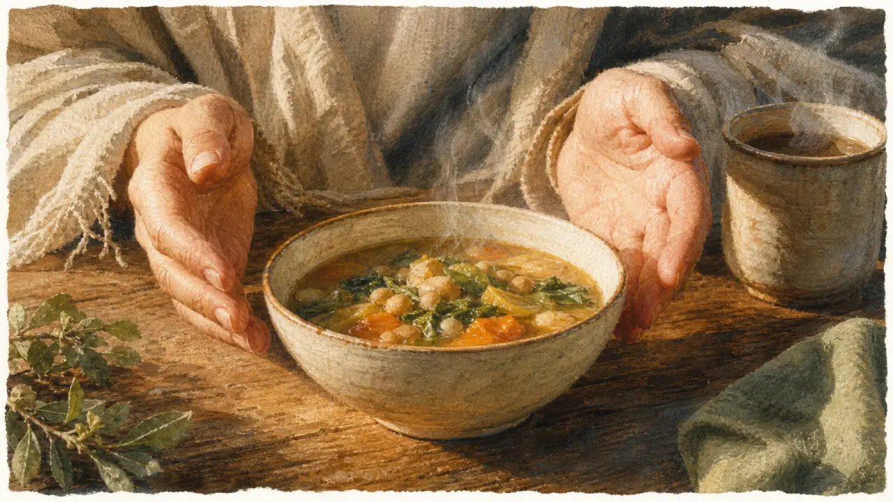 Mains froides : signification spirituelle, mains et bol tiède