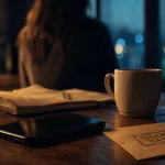 Silence radio femme : téléphone éteint sur table, attente 3 à 8 semaines