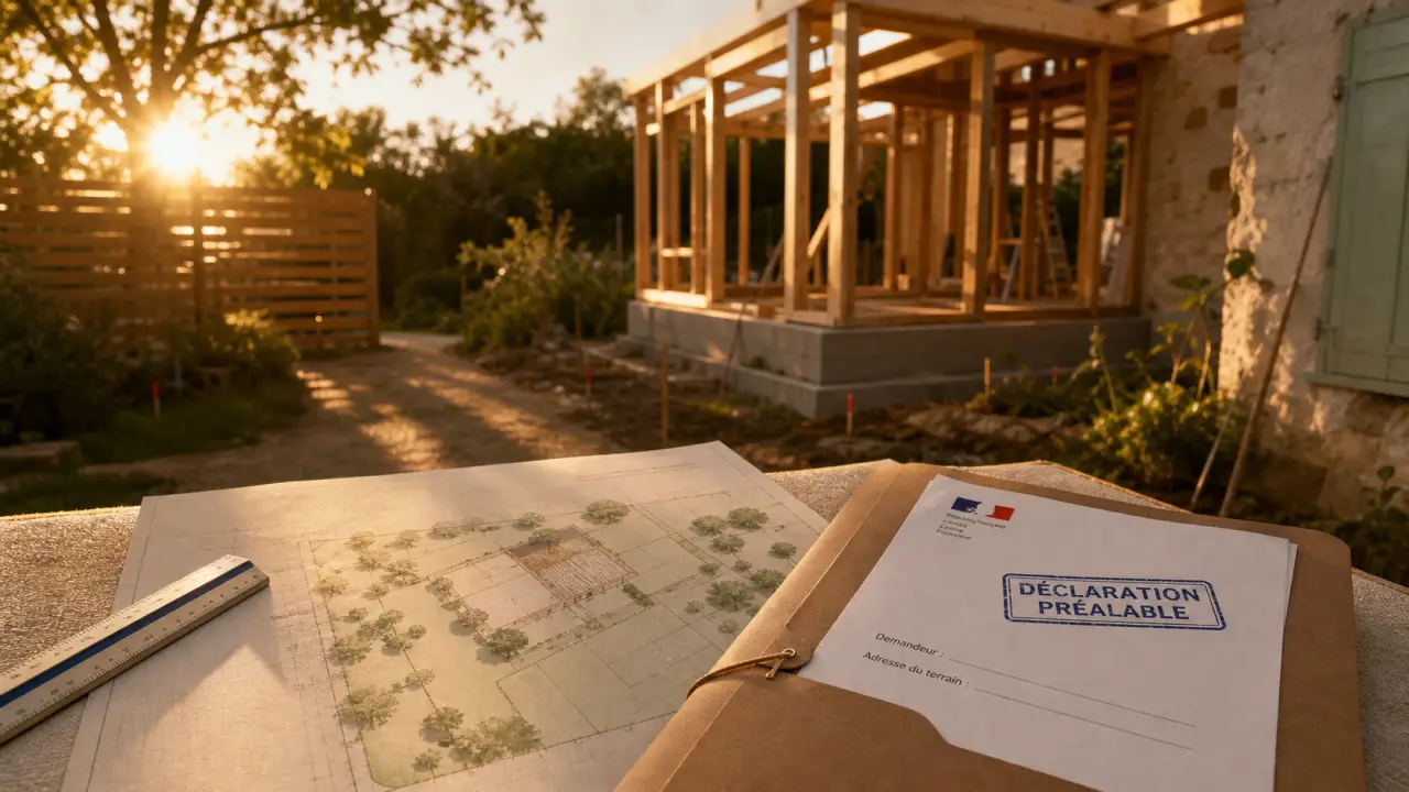 Annexes maison : seuils 5, 20 ou 40 m², déclaration préalable