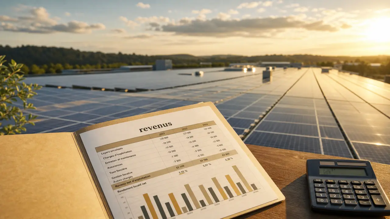 Combien rapporte 1000 m2 de panneau solaire : revenus et rentabilité