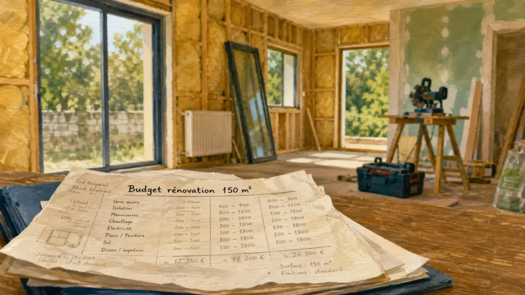 Rénovation d&rsquo;une maison de 150 m² : de 60 000 à 270 000 euros pour réussir vos travaux