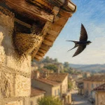 Hirondelle signification spirituelle, nid sous l’avant-toit, renouveau et protection du foyer