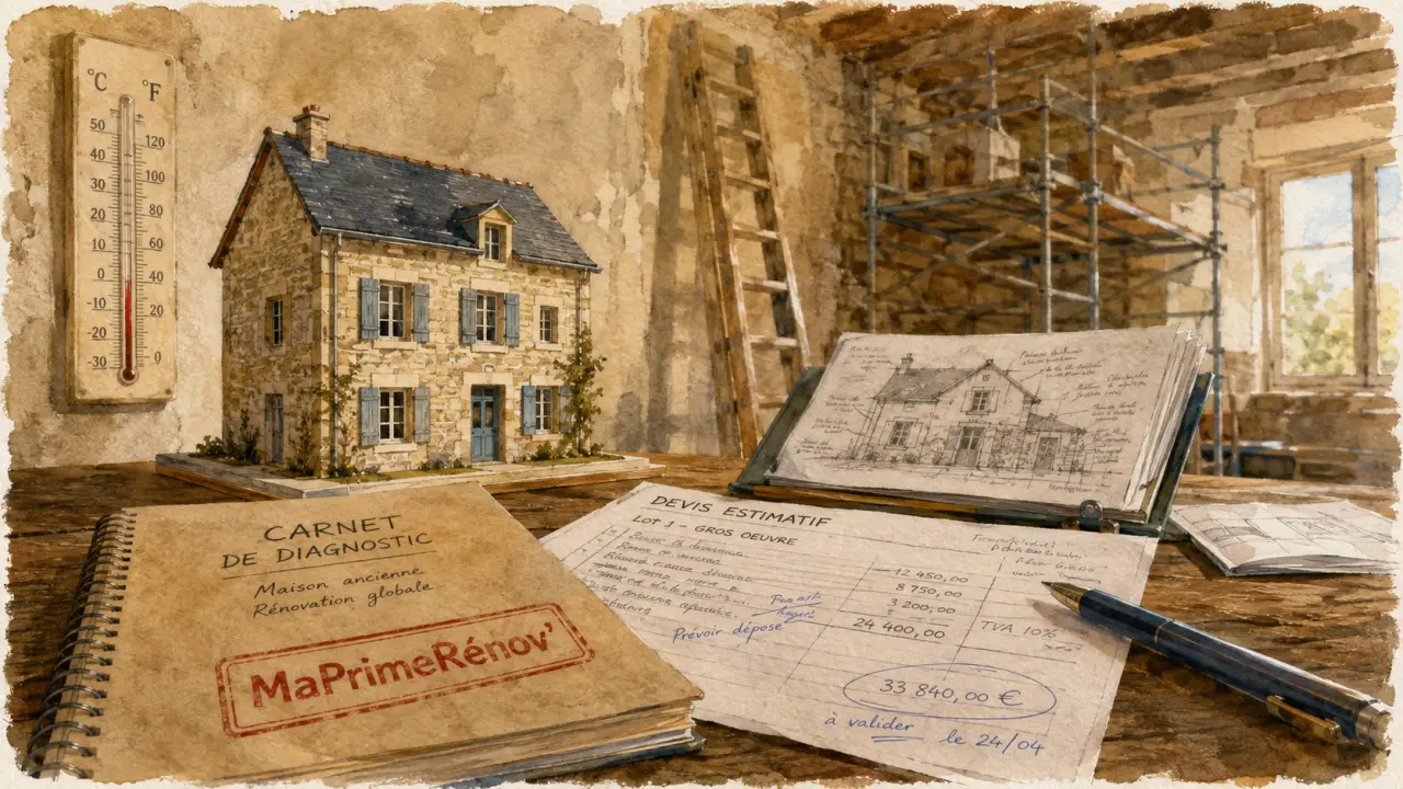 Aide à la rénovation maison ancienne : travaux prioritaires et pièges à éviter