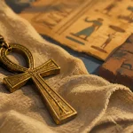 Pendentif croix ankh, bronze doré : signification spirituelle