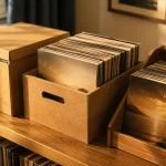 Rangement pour vinyle : boîte, caisse ou présentoir en vinyles 33 tours