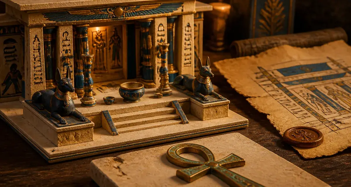 Signification ankh : souffle de vie égyptien, ankh en laiton oxydé