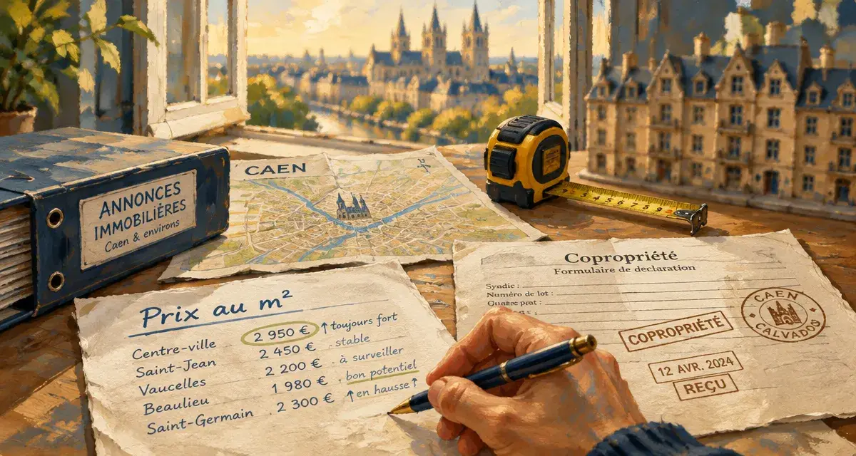 Achat appartement Caen : vérifier quartier, budget et copropriété