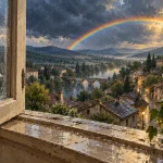Arc en ciel signification spirituelle : fenêtre ouverte, pluie et espoir