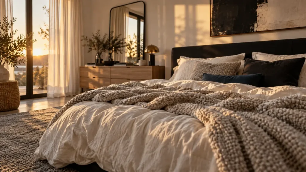 Chambre noir et blanc : adoucir le contraste sans perdre le caractère